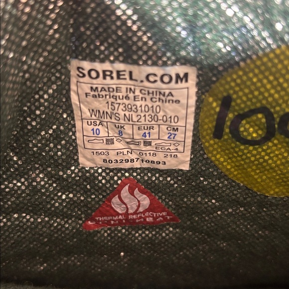 SOREL GLACIER™ XT Waterproof Insulated Women's Winter Snow Black Boots Size 10 - Picture 15 of 15